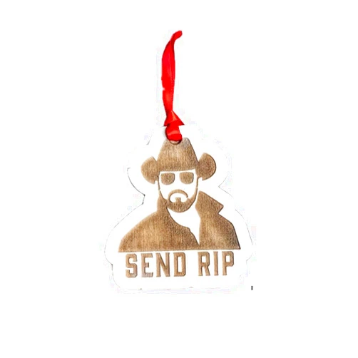 Etch Society Rip Wheeler Christmas Ornament | Cowboy Funny Yellowstone Dutton Ranch | Rip Wheeler Lover | TV Show Farmhouse Ornament