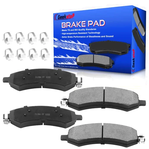 Geekstop Ceramic Brake Pads Front Set for 2011-2018 Ram 1500, 2007-2009 Chrysler Aspen, Dodge Durango, Dakota, Mitsubishi Raider