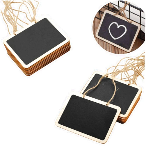 MOTYAWN 16 Pack Chalkboard Tags for Baskets Message Board Signs with String, Hanging Labels Chalkboard Signs Mini Erasable Chalkboard Labels, Food Labels, Wedding Parties, Price Message Tags