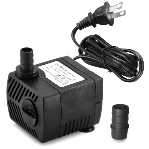 DOMICA 90 GPH Mini Submersible Pump, Small Fountain Pump (5W 350L/H) for water feature, Aquariums, Fish Tank, Tabletop Fountain, Pet Fountain, Indoor or Outdoor Pond Fountain
