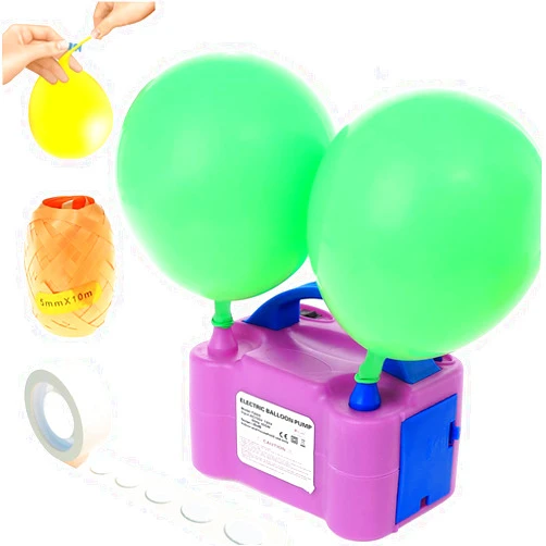 Party Zealot Electric Balloon Inflator Air Pump Massive Balloons Blower US Standard Plug for Balloon Arch, Balloon Column Stand, and Balloon Decoration, Purple Color