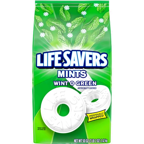 Life Savers Mints Wint O Green 3 lbs Bag