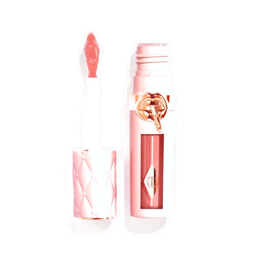 Charlotte Tilbury Pillow Talk Plumpgasm Lip Gloss - Hydrating Lip Plumper with Hyaluronic Acid & Plumpgasm Heat + Ice Technology for Juicy, Glossy Fullness