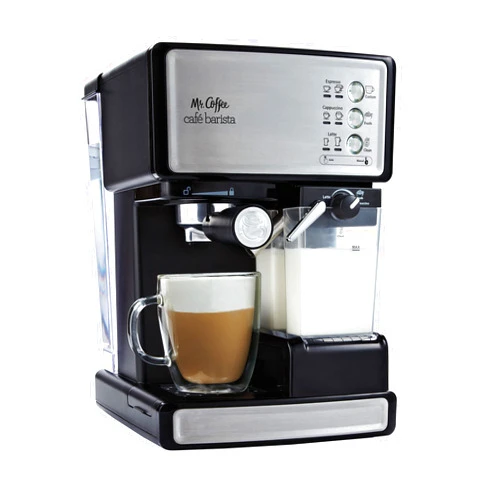 Mr. Coffee Espresso and Cappuccino Machine, Stainless Steel, Programmable Coffee Maker with Automatic Milk Frother, 15-Bar Pump, Ideal for Home Baristas