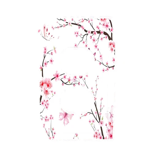 Nowensvatra Cherry Floral Watercolor Pink Flowers Butterfly Outlet Covers 1 Gang Duplex Light Switch Cover Decorative Switch Plates Electrical Receptacle Faceplate Wall Plate for Bed Room Living Room Decor