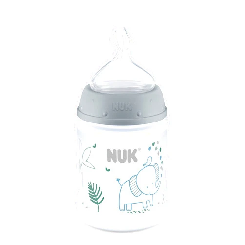 NUK Smooth Flow Anti Colic Baby Bottle, 5 oz, Elephant