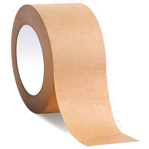 WANBAO 1 Rolls Kraft Paper Gummed Tape Brown Packing Tape 2 inch x 55 Yard for Sealing Cardboard Carton Boxes, Photo Frame Seal, Shipping Moving