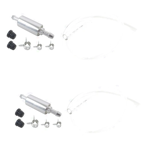 GRABOTE Upgraded Motorcycle Brake Bleeder Hose Kit - 2PC with Check Valve for Brake Fluid