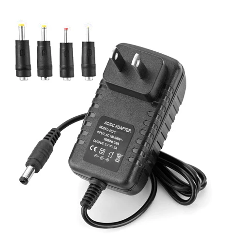 YDRANT 5V 1A 2A Charger for Record Player Power Cord fit for Vinyl Suitcase Turntable Player VSC-550BT VSC-550BT-BK Vintage 3-Speed dc 5v Power Cord