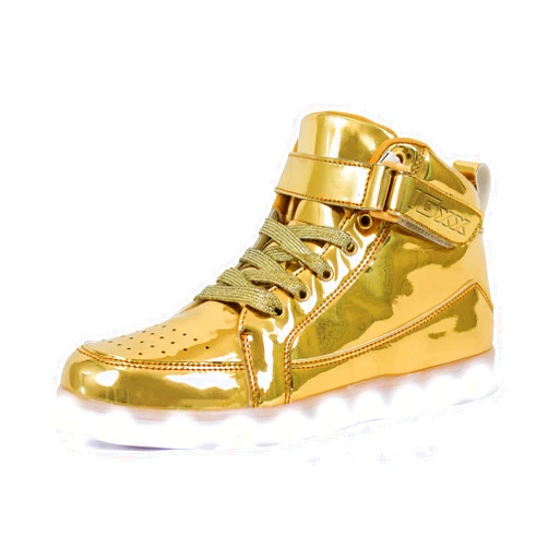IGxx LED Light Up Shoes for Kids High Top Sneakers Lights Shoes for Boys Girls Unisex USB Charging Flashing Luminous