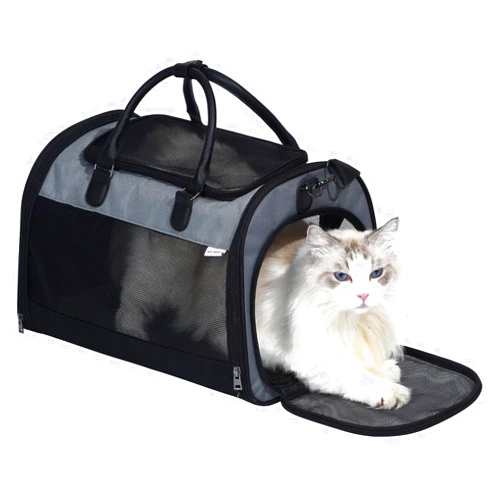 PET MARVEL Cat Carrier Soft Sided for Small Medium Cats Puppy up to 15 Lbs, Airline Approved Mesh Pet Travel Bag, Breathable Bite-Resistant Fabric with Removable Washable Mat