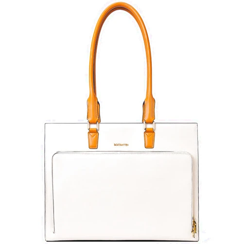 BOSTANTEN Leather Briefcase for Women Vintage 15.6 inch Laptop Bag for Women Business Tote Shoulder Handbag