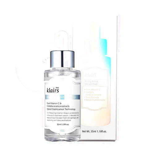 DearKlairs [DearKlairs] Freshly Juiced Vitamin Drop, 5% Hypoallergenic pure vitamin C serum, 35ml, 1.18oz | a potent skin rejuvenator, l ascorbic acid , antioxidant serum for face, korean skincare