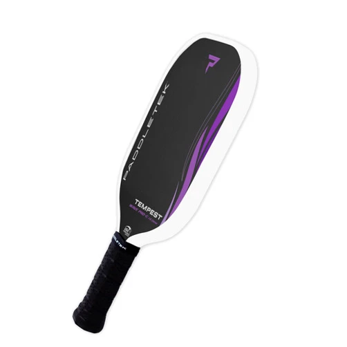 Paddletek Tempest Wave PRO-C 14.3mm - USAPA Approved Pickleball Paddles with Polymer Honeycomb Core - PT-700 Unidirectional Carbon Fiber – Torsional Weighting & High Tack Performance Grip
