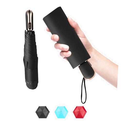 Goothdurs Mini Travel Compact Automatic Umbrella Small Lightweight Folding Rain Windproof Auto Open/Close Purse Umbrellas for Women Men