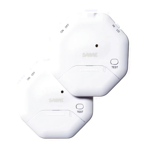 SABRE Wireless Window Glass Vibration Alarm With High and Low Sensitivity Settings, 115dB, Audible Up To 700-Feet (213-Meters), Includes SABRE Home Security Decal, Battery Test Button, 2-Pack