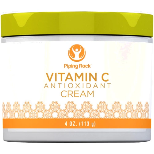 Piping Rock Vitamin C Cream | 4oz | Dark Spot Masker for Face, Skin & Eyes | Free of Parabens, SLS & Fragrances