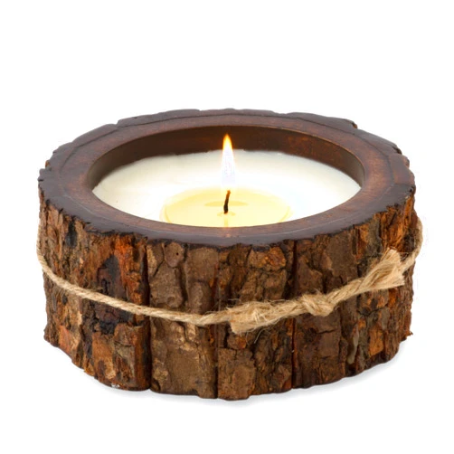Himalayan Trading Post Himalayan Candles Tree Bark Candle, 9 oz., Ginger Patchouli