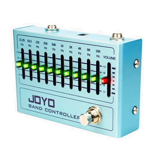 JOYO EQ Pedal 10 Band Equalizer (31.25Hz-16kHz) for Electric Guitar & Bass Including 4-string/ 5-string / 6-string/ 7-string Guitars (R-12)