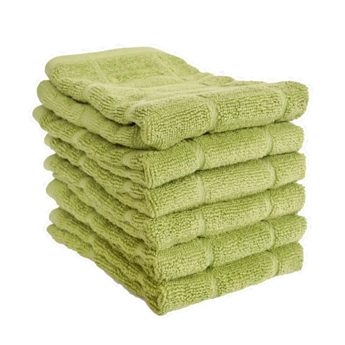 All-Clad All Clad Premium Solid Dish Cloth Set: Highly Absorbent, Super Soft - 100% Turkish Cotton Terry Looped, 13