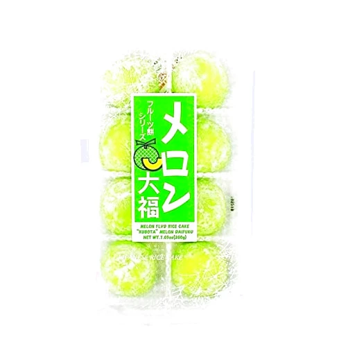 Haul Kubota Daifuku Ichigo Fruits Mochi Melon Flavor Japanese Rice Cake (8 pcs) - 7.4oz/210g (Pack of 1)
