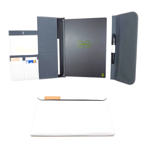 Rocketbook Capsule 2.0 Folio Cover for Core, Panda and Fusion - 100% Recyclable, with Pen Holder, Magnetic Clasp & Inner Storage - Letter Size - 8.5