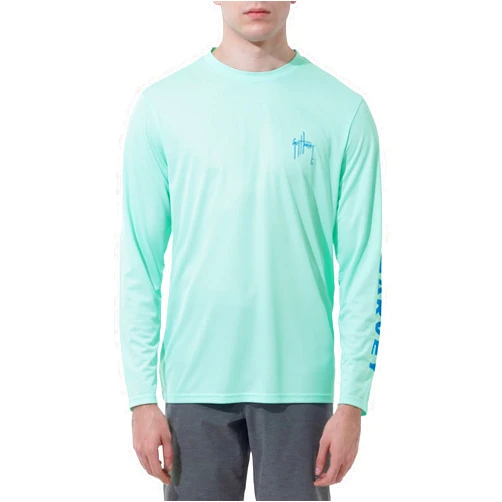 Guy Harvey Men's Long Sleeve Performance Sun Protection Shirt SPF UPF 30+