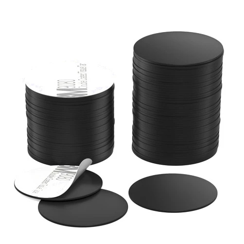 BABIQT 50 Pieces NFC Tags Black NTAG215 NFC 215 Tags NFC Coins Cards Black NFC Stickers Round 13.56MHz NFC Chip with Adhesive Back, Compatible with TagMo and NFC Enabled Phones