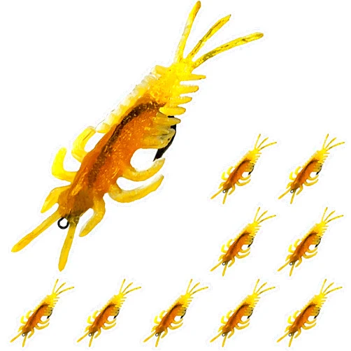 DELONG LURES - Mayfly Nymph Soft Plastic Fishing Bait Lure, Mayfly Lures for Freshwater Saltwater Scented Mayflies for Peacock Bass Largemouth Bass Smallmouth Bass Crappie Panfish and Trout
