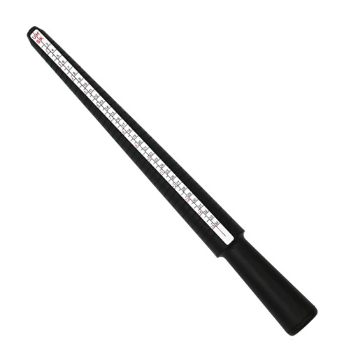 PHYHOO Ring Sizer Gauge Mandrel Black Ring Sizing Measure Stick Wedding Finger Size Measurement Jewelers Wire Rings Making Tool Plastic