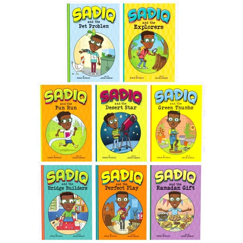 By Siman Nuurali (Author) Sadiq Collection by Siman Nuurali 8 Books Collection Set - (Sadiq and the Pet Problem,Sadiq and the Desert Star,Sadiq and the Fun Run, Sadiq and the Green Thumbs, Sadiq and the Explorers…)