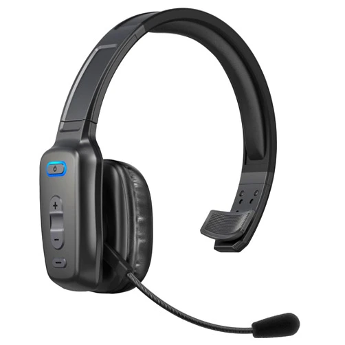 LEAYU Bluetooth Headset, Wireless Trucker Headset with Noise Canceling Microphone & Mute Button-60Hrs Truck Driver Headphone for Cellphone Office Work