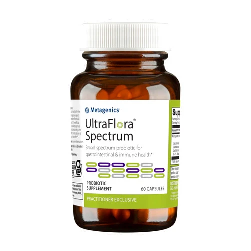 Metagenics UltraFlora Spectrum - Digestive & Immune Health Supplement* - Daily Probiotic - Non-GMO & Gluten-Free - 60 Capsules