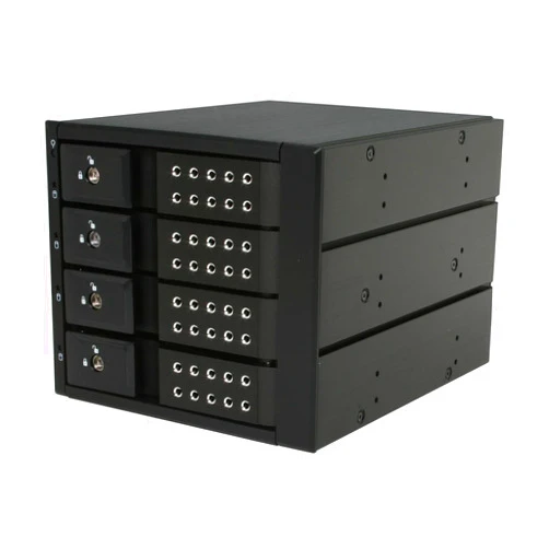iStarUSA Group 3x5.25 to 4x3.5 SAS Cage Black Trayless (BPN-DE340SS-BLACK)