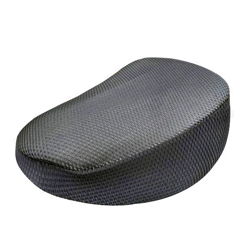 Modengzhe 3D Mesh Moped Seat Cover Heat Insulation Soft Sitting Pad Cushion for Scooter Electric Bike Round Triangle Seat (Black)