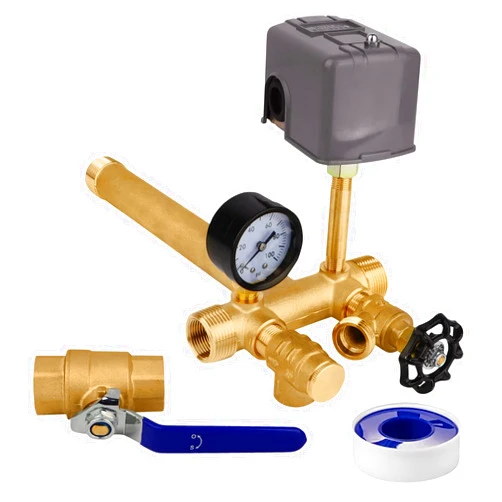 Miumoon Upgrade Pressure Tank Tee Kit for Water Well Pressure Tank, Well Tank Tee Kit with 1