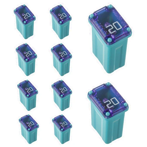 EPLZON 20A 20AMP 32V FMM MCASE 608820 Micro Cartridge Fuses Low-Profile Fuses Kit(Pack of 10pcs)
