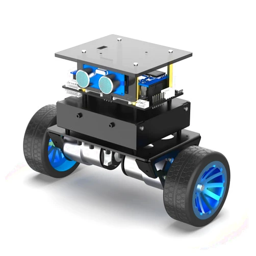 Yahboom STM32 2wd Self-Balancing Robot,Two-Wheeled Intelligent Robot Chassis Kit,PID Obstacle Avoidance Encoder Motor (Standard Kit)