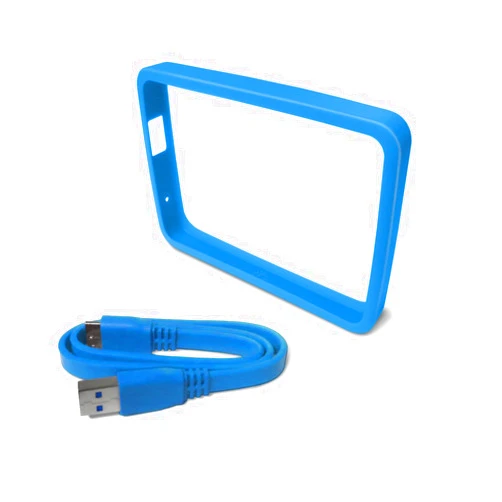 WD Grip Pack for My Passport Ultra 1TB with USB 3.0 Cable, Sky (WDBZBY0000NBL-NASN)