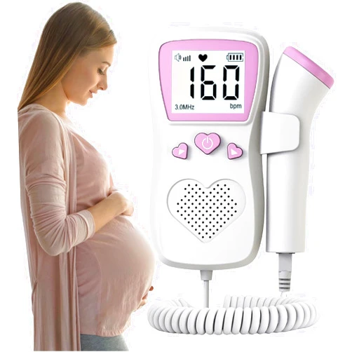 POLYRHY Fetal Doppler, FD-1 & Dopcord, D140, Intended to Detect Fetal Heartbeats