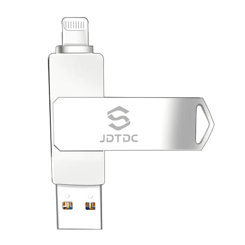 JSL JDTDC Apple MFi Certified 128GB iPhone Photo Stick iPhone Memory iPhone USB Storage for Photos Videos Contacts iPhone USB Flash Drive Memory for iPad External iPhone Storage iPhone Thumb Drive for iPad