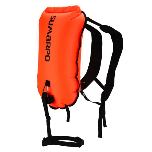 SUMARPO Swim Buoy with 28L Drybag, Waterproof Bag for Boating, Fishing, Visible Safety Float Swim Bubble for Open Water, Swimrun, Triathletes, Snorkelers