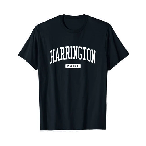 Harrington Maine T-Shirts & Sweatshirts Harrington Maine ME Vintage Athletic Sports Design T-Shirt