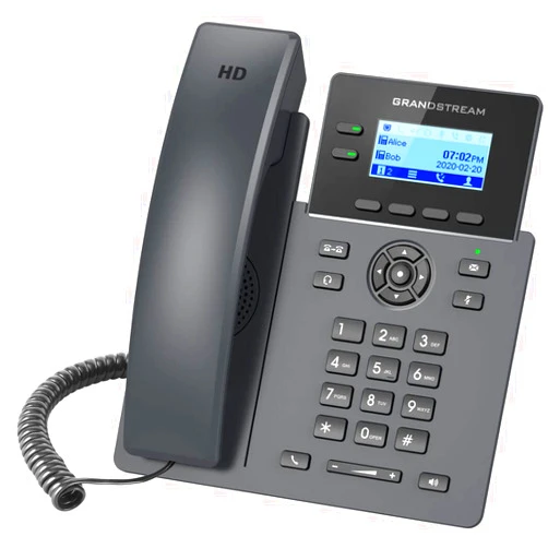 Grandstream GRP2602 IP Phone | 2 Lines, 4 SIP Accounts | 2.4-Inch LCD Display | Dual-port 10/100 Ethernet