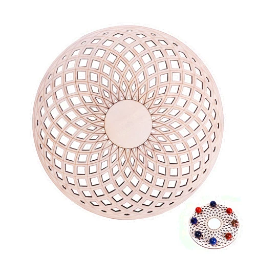yippee Wooden Crystal Grid Board, Metatron Cube Sacred Geometry Meditation Yoga Wall Art Decor, Spiritual Artwork for Wall, Hallway, Kitchen, Room (Torus Flower)