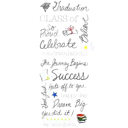 Stickabilities Graduation Handwriting Stickabilities Stickers Sheet