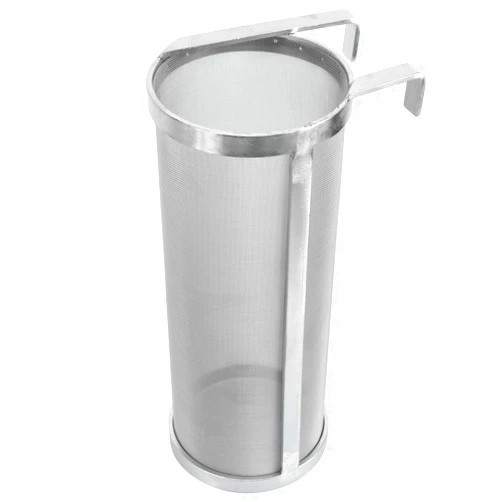 YaeBrew 4 X 10 Inch Hop Spider 300 Micron Mesh Stainless Steel Hop Filter Strainer Hopper for Home Brewing Beer Tea Kettle (4