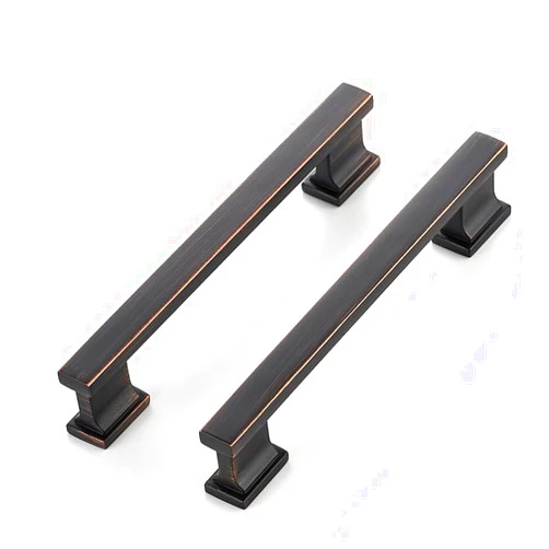 Ravinte Hardware 10 Pack Oil Rubbed Bronze Cabinet Pulls 6 Inch Kitchen Handles for Cabinets with 5 Inch Hole Center Solid Kitchen Cabinet Handles Heavy Duty Cabinet Pull Kitchen Cabinet Hardware for Cupboard