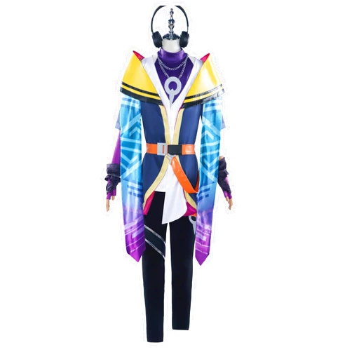 Generic Game Heartsteel Ezreal Aphelios Cosplay Costume Party Men Costumes Carnival Outfits with accessories, Small