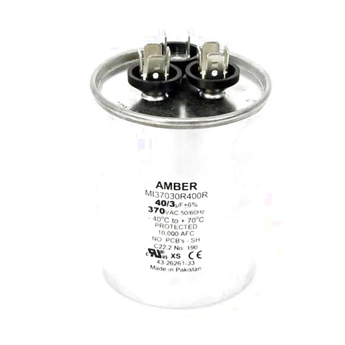OEM Replm for Rheem 43-101665-07 -Rheem OEM Round Replacement Dual Run Capacitor 40 + 3 UF/MFD 370 Volt